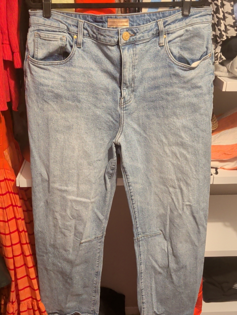 Kut from the Kloth Light Wash Straight-Leg Jeans